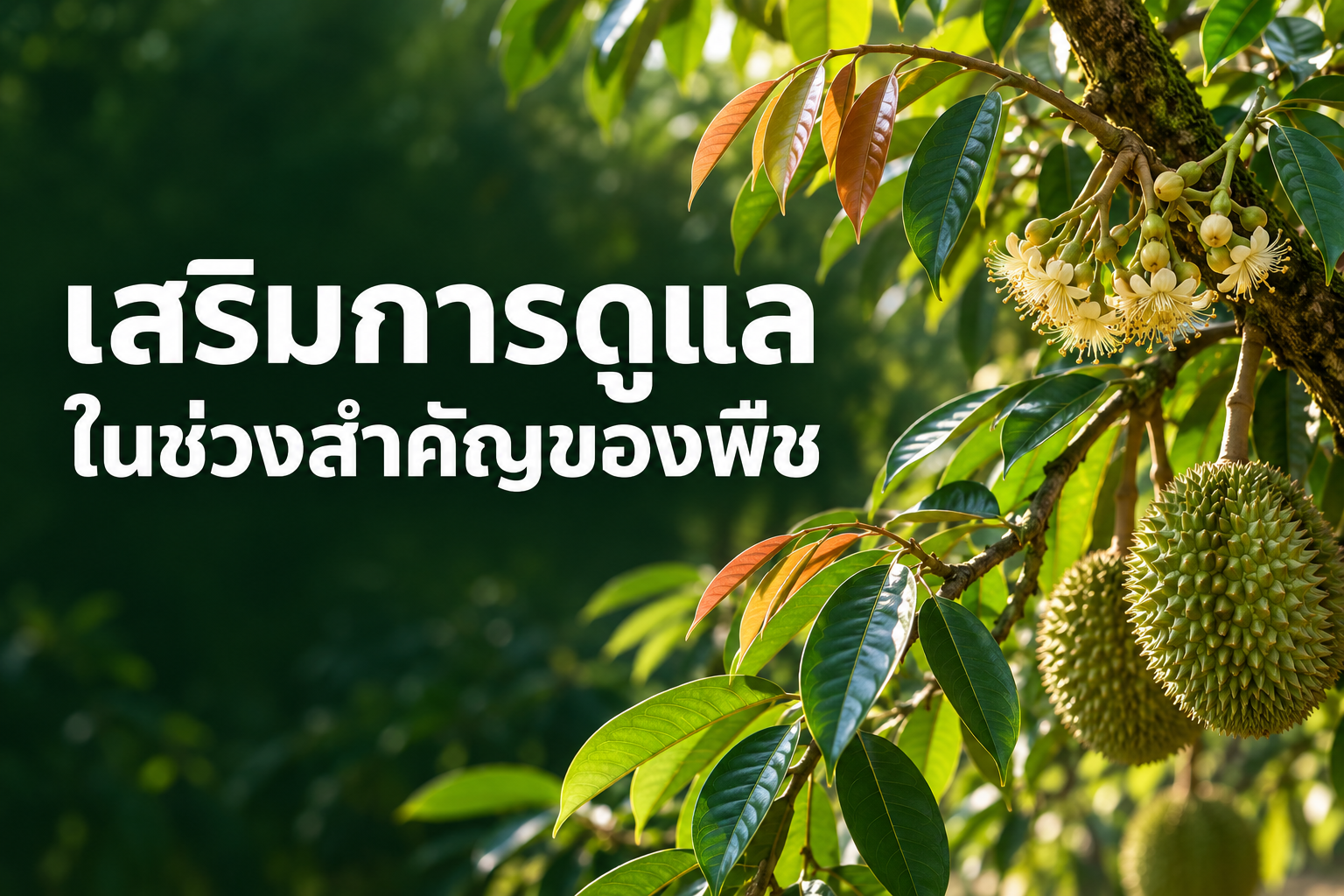 เสริมการดูแลในช่วงสำคัญของพืช